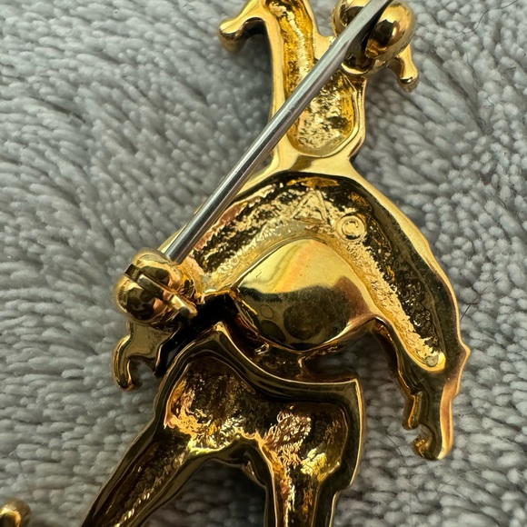 Vintage Rhinestone Jester Brooch - Picture 2 of 5